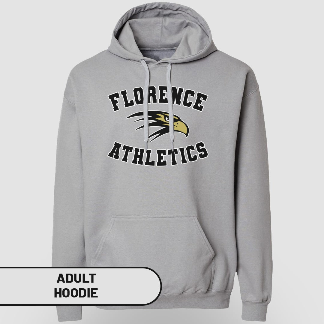 Florence Athletics Grey Adult Hoodie