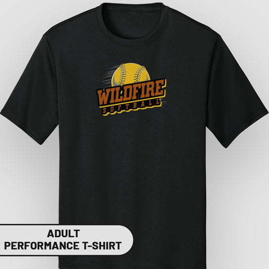 Wildfire Softball Graphic Adult Performance T-Shirt