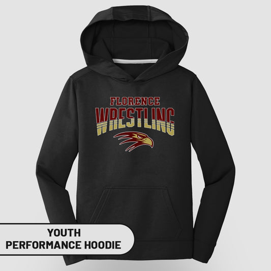 Florence Wrestling Youth Performance Hoodie