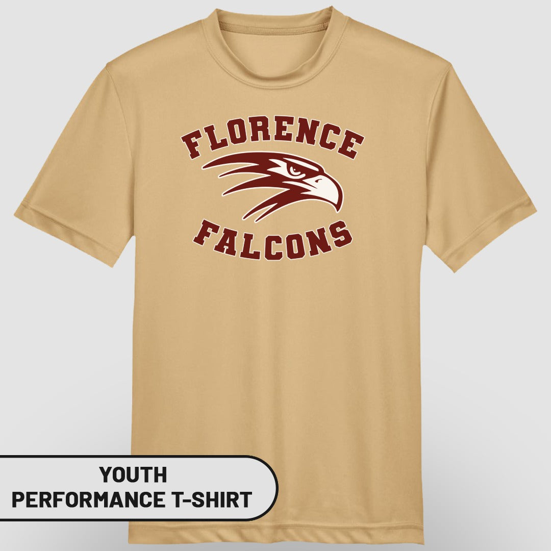 Florence Falcons Youth Performance T-Shirt