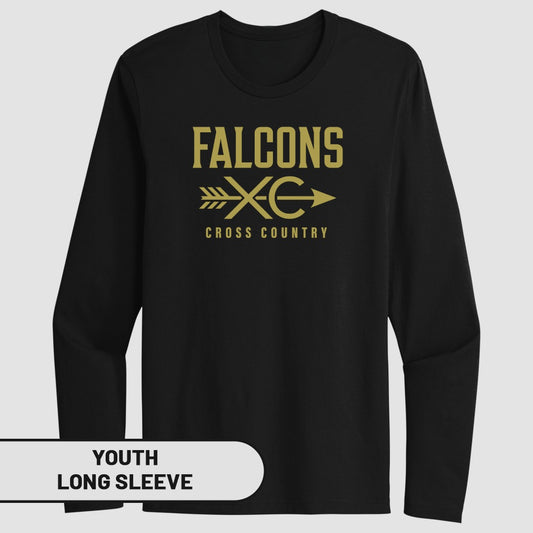Falcons Cross Country Youth Long Sleeve Shirt