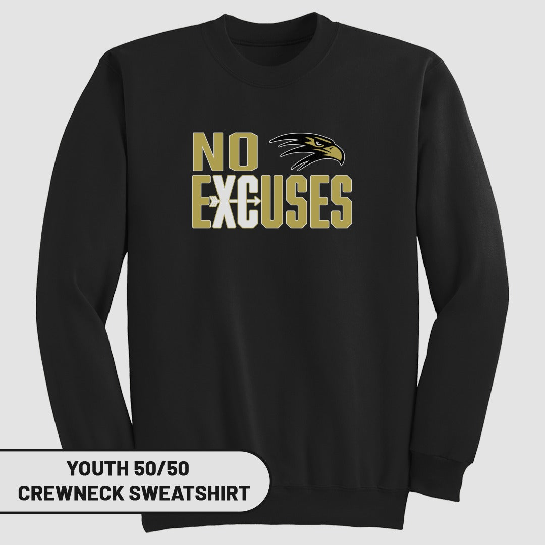 No Excuses Youth Crewneck Sweatshirt Product