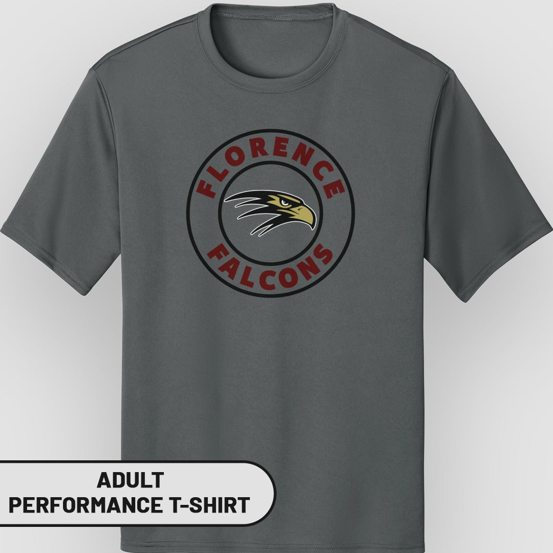 Florence Falcons Adult Performance T-Shirt
