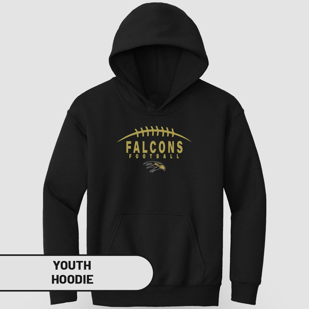 Falcons Football Design Youth Hoodie