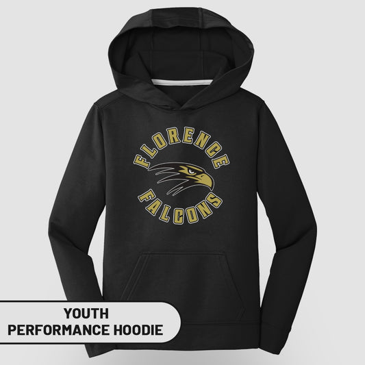 Florence Falcons Youth Performance Hoodie