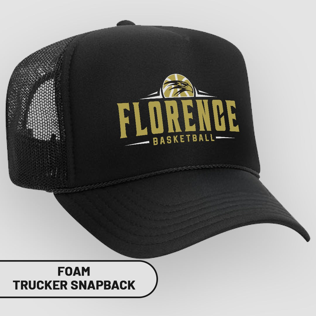 Florence Basketball Foam Trucker Snapback Hat