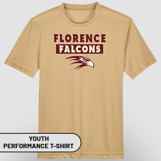 Florence Falcons Youth Performance T-shirt