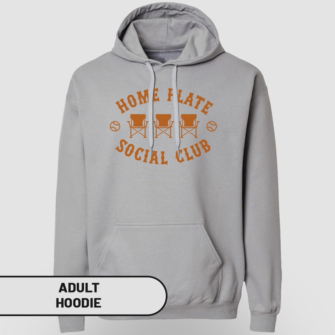Home Plate Social Club Adult Hoodie