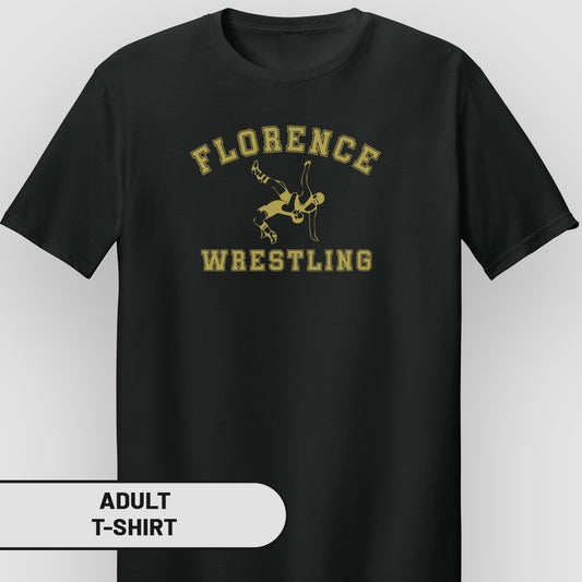 Florence Wrestling Graphic Adult T-shirt