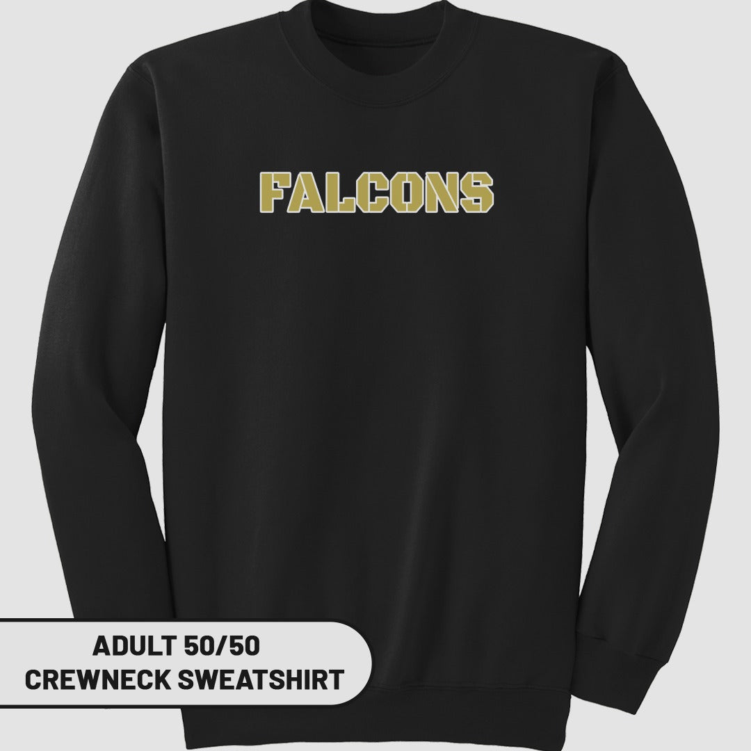 Falcons Adult Crewneck Sweatshirt Simple Design