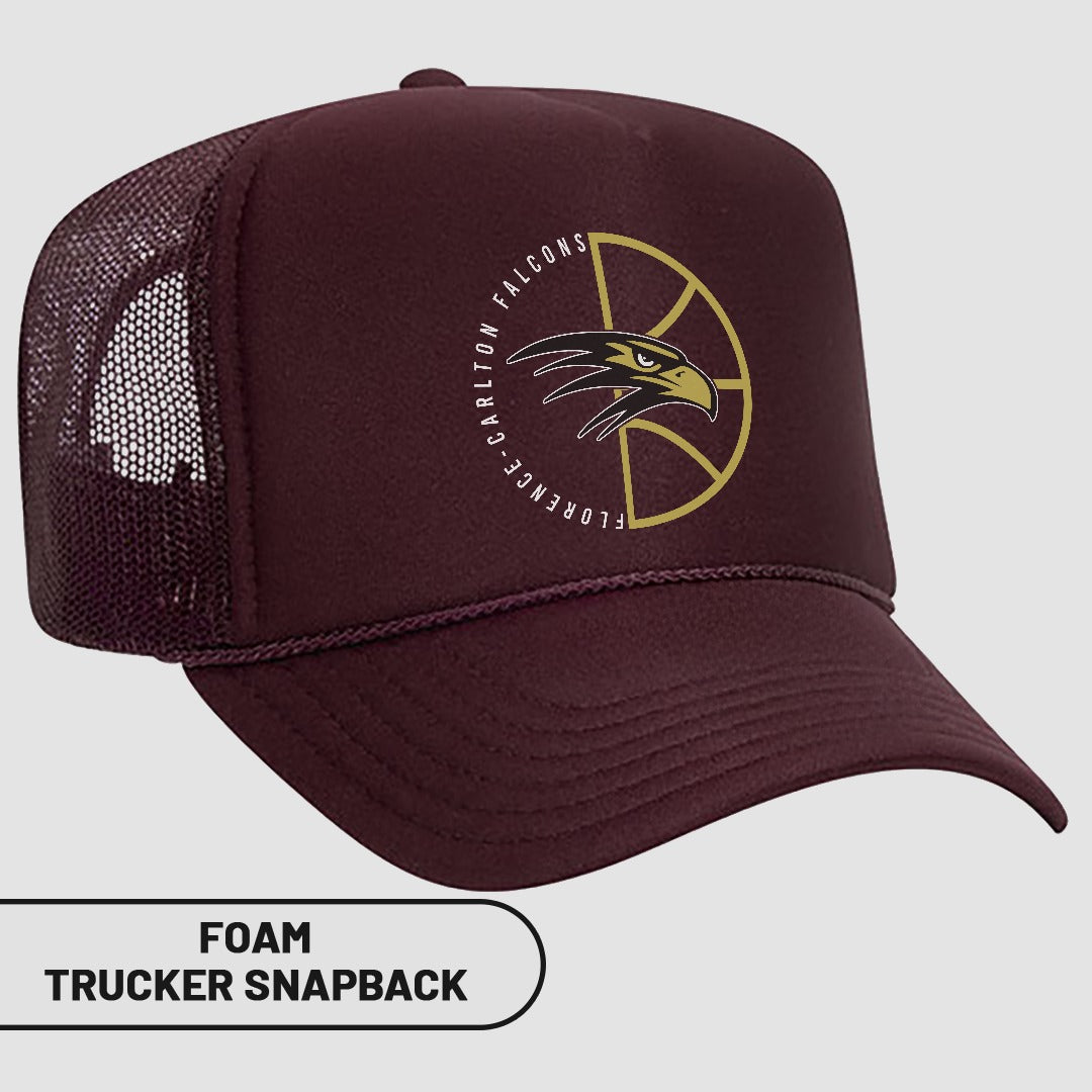 Florene Carlton Falcons Foam Trucker Snapback Hat