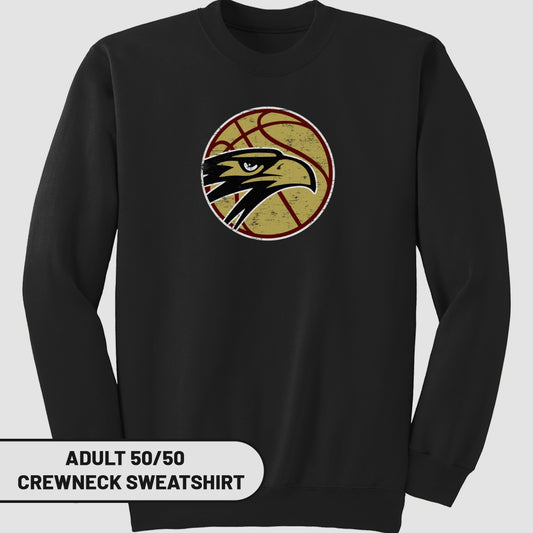 Vintage Athletic Hawk Basketball Crewneck Sweatshirt