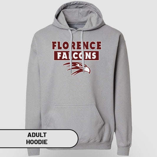 Florence Falcons Logo Print Design Adult Hoodie