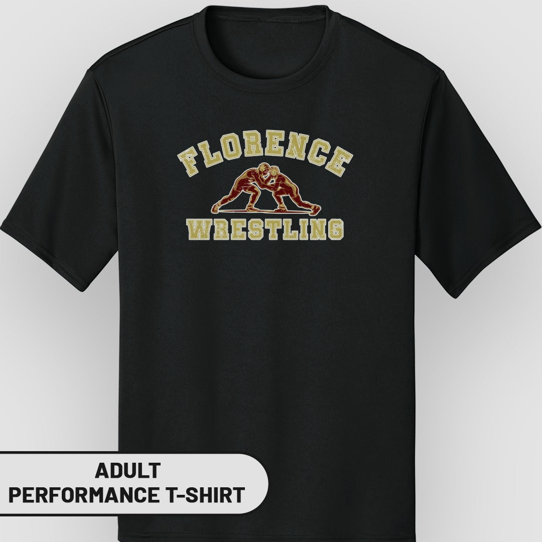 Florence Wrestling Graphic Performance T-Shirt