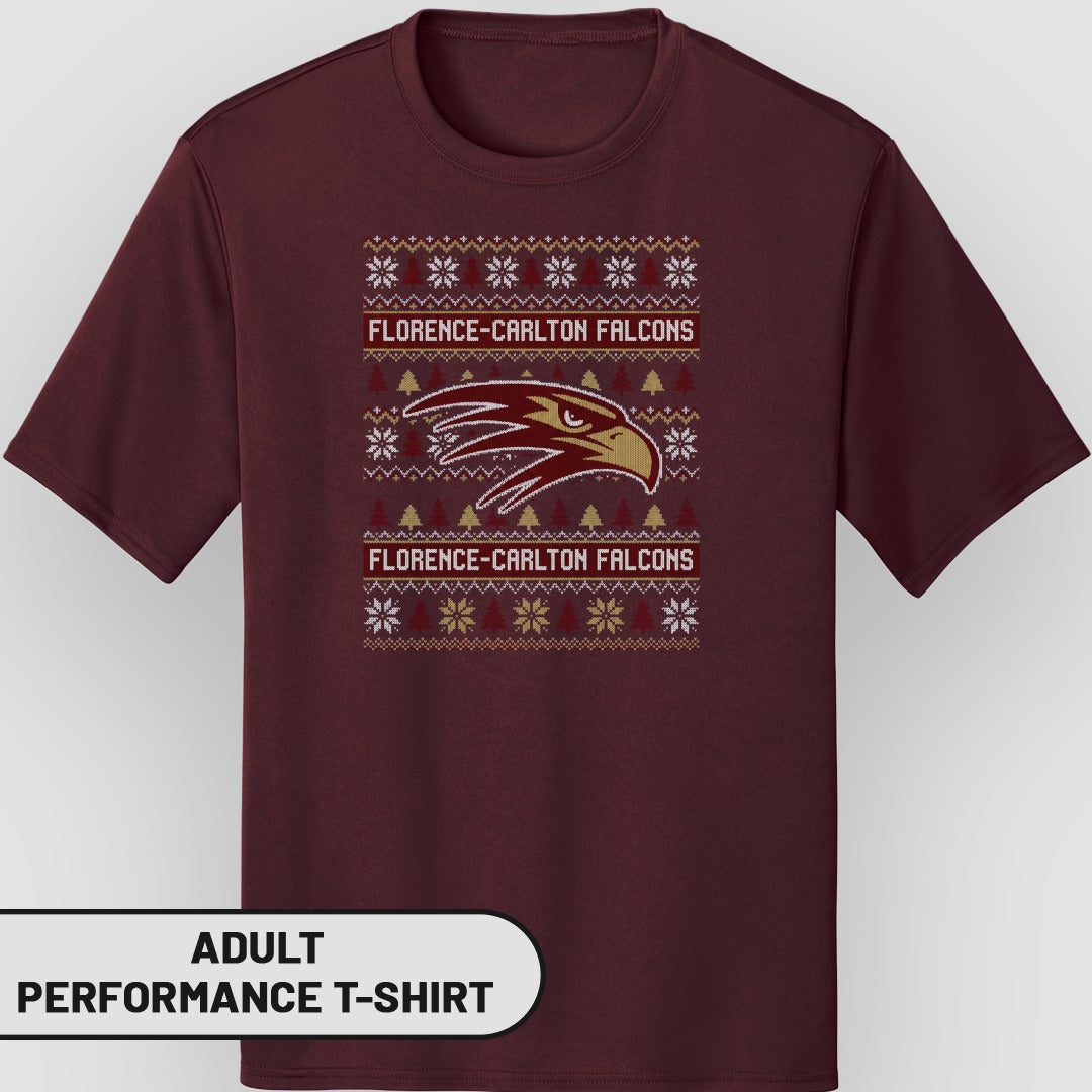 Florence-Carlton Falcons Adult Performance T-Shirt