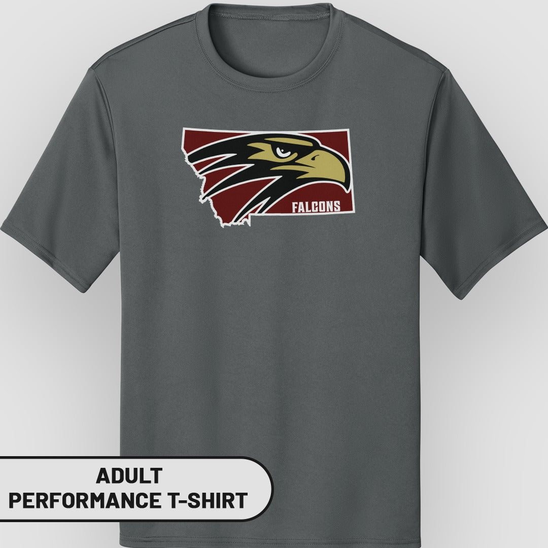 Falcons Logo Adult Performance T-Shirt Product
