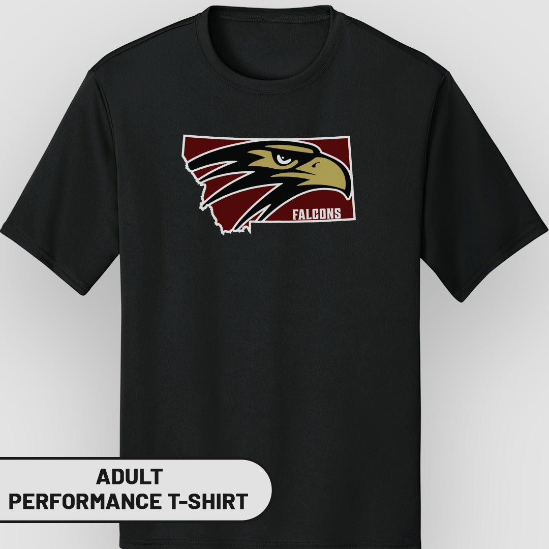 Falcons Montana Graphic Adult Performance T-shirt