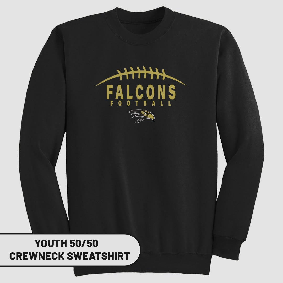 Falcons Football Youth Crewneck Sweatshirt