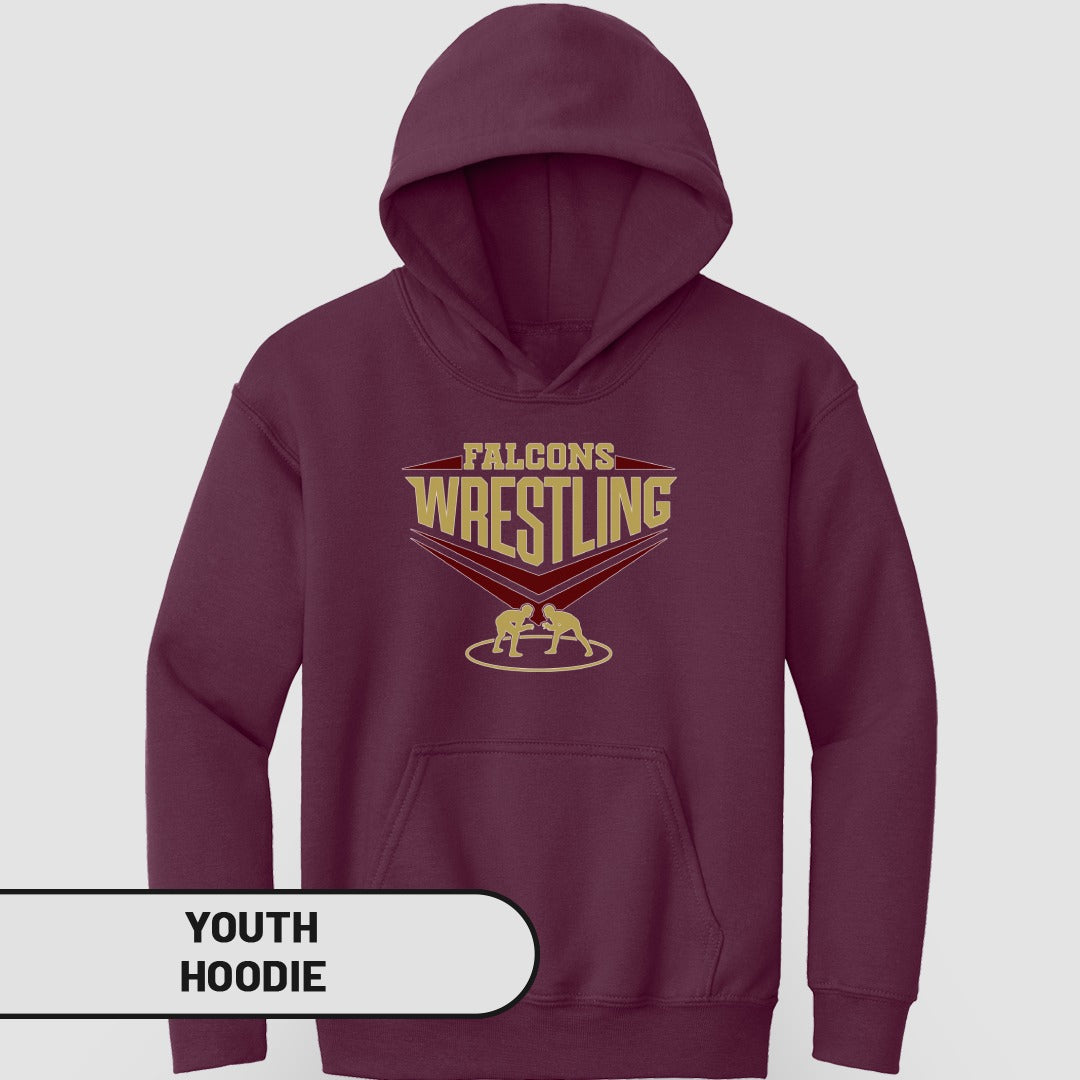 Falcons Wrestling Youth Hoodie Apparel