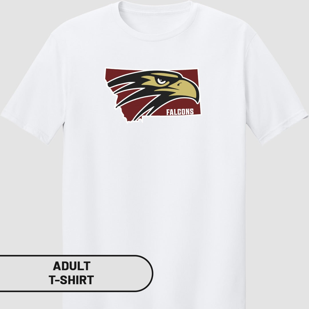 Falcons Logo Graphic Design Adult T-Shirt