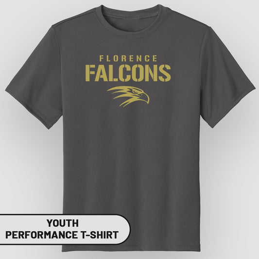 Florence Falcons Youth Performance T-Shirt