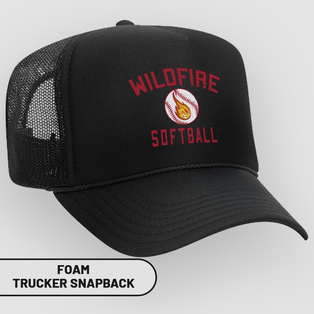 Wildfire Softball Mesh Foam Trucker Snapback Hat