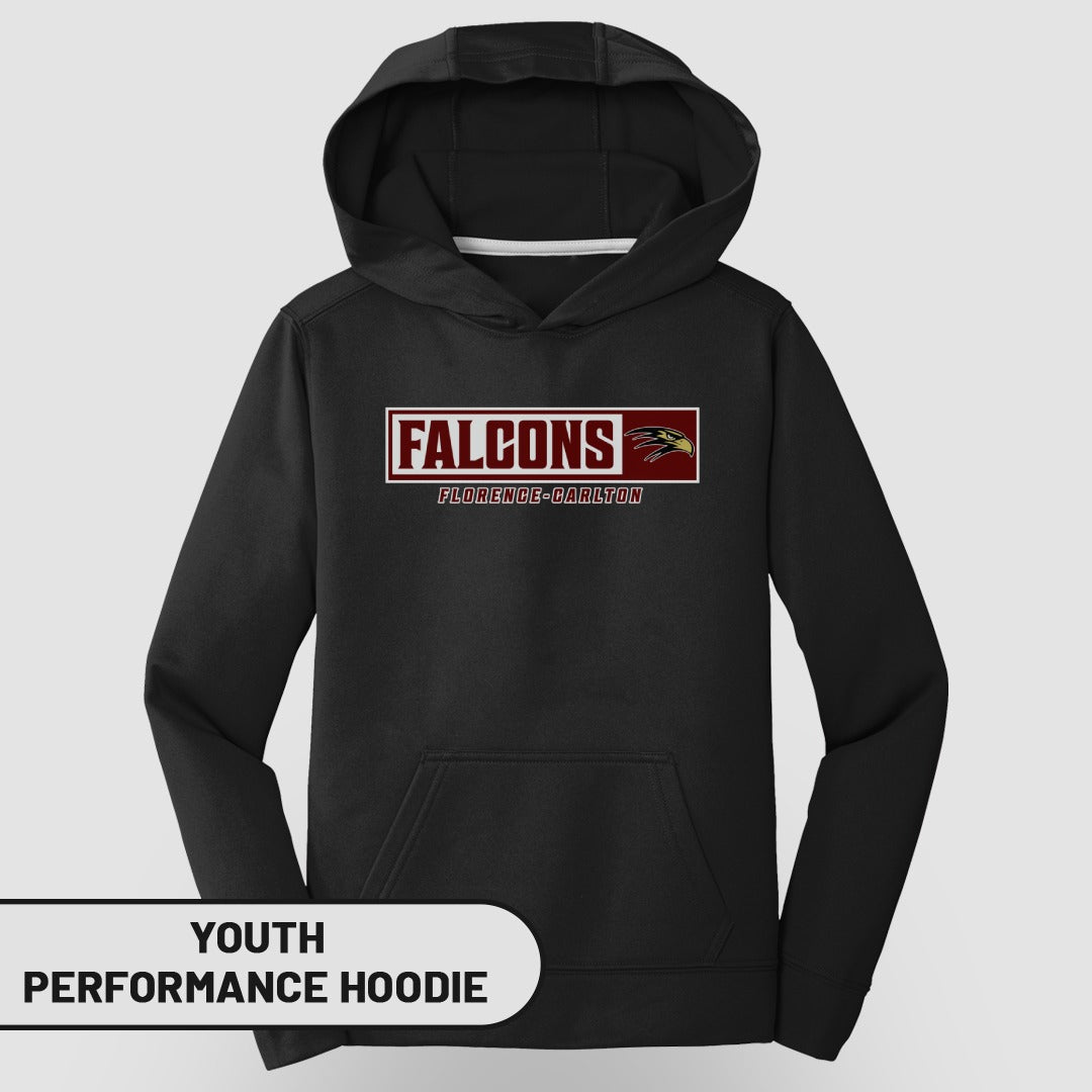 Falcons Florence-Carlton Youth Performance Hoodie