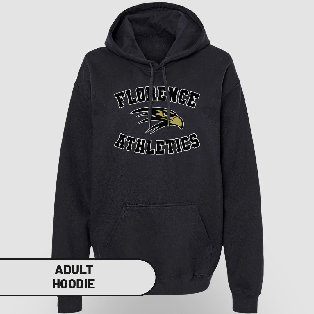 Florence Athletics Black hoodie Adult Hoodie