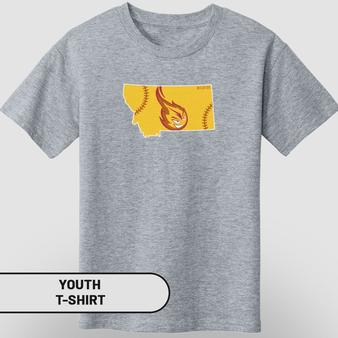 Montana Youth Baseball Graphic Print T-shirt