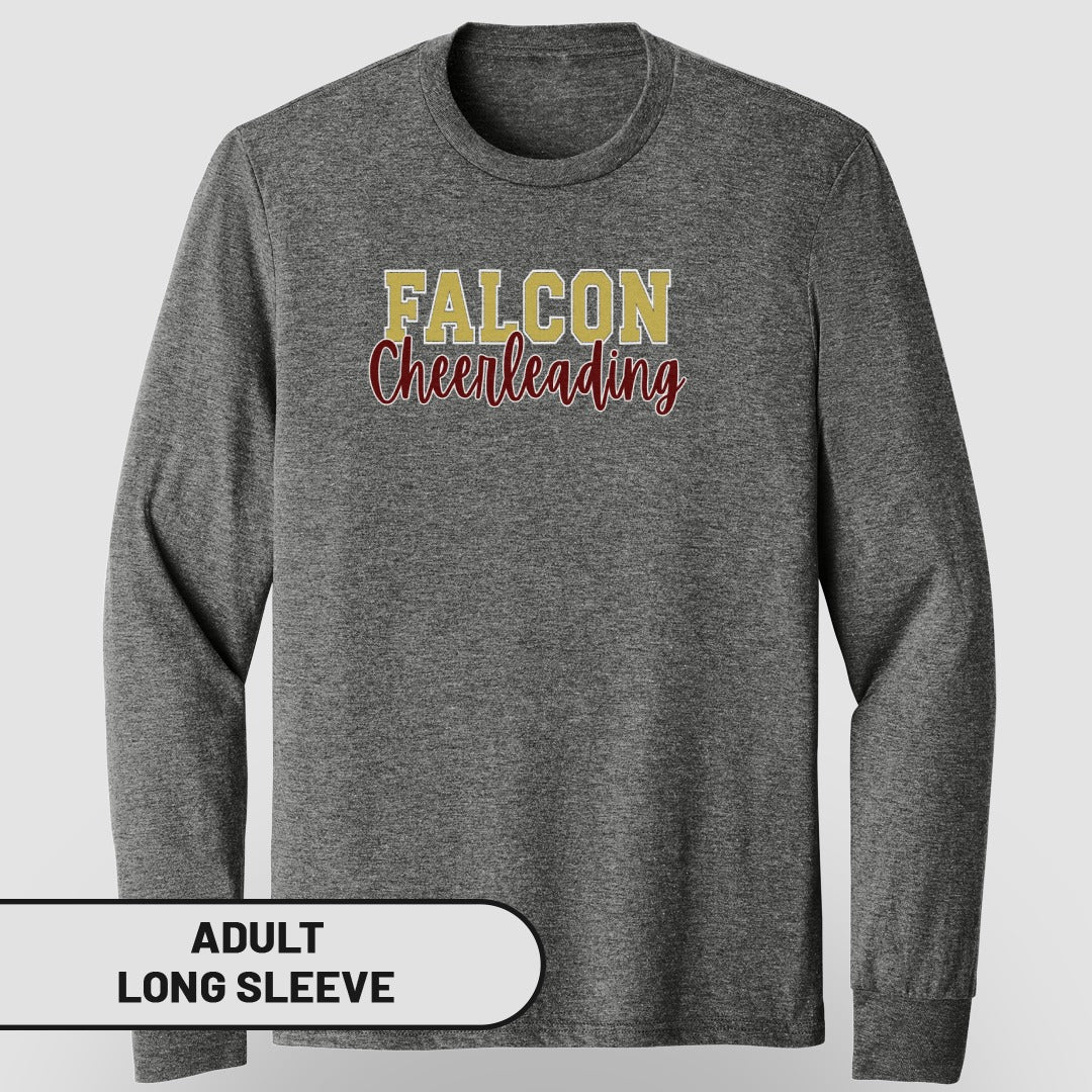 Falcon Cheerleading Adult Long Sleeve Shirt