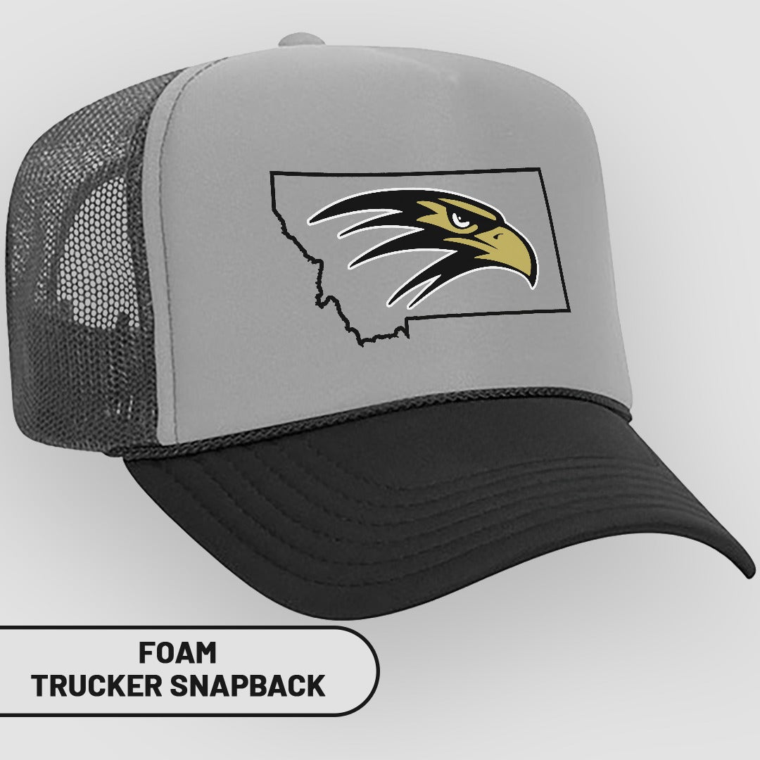 Eagle Emblem Foam Trucker Snapback Hat