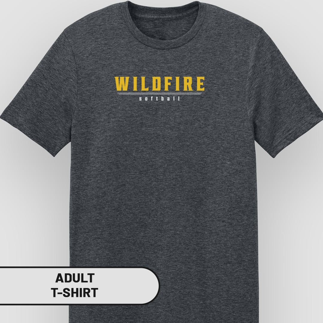 Wildfire Softball Adult T-shirt for Sports Enthusiasts