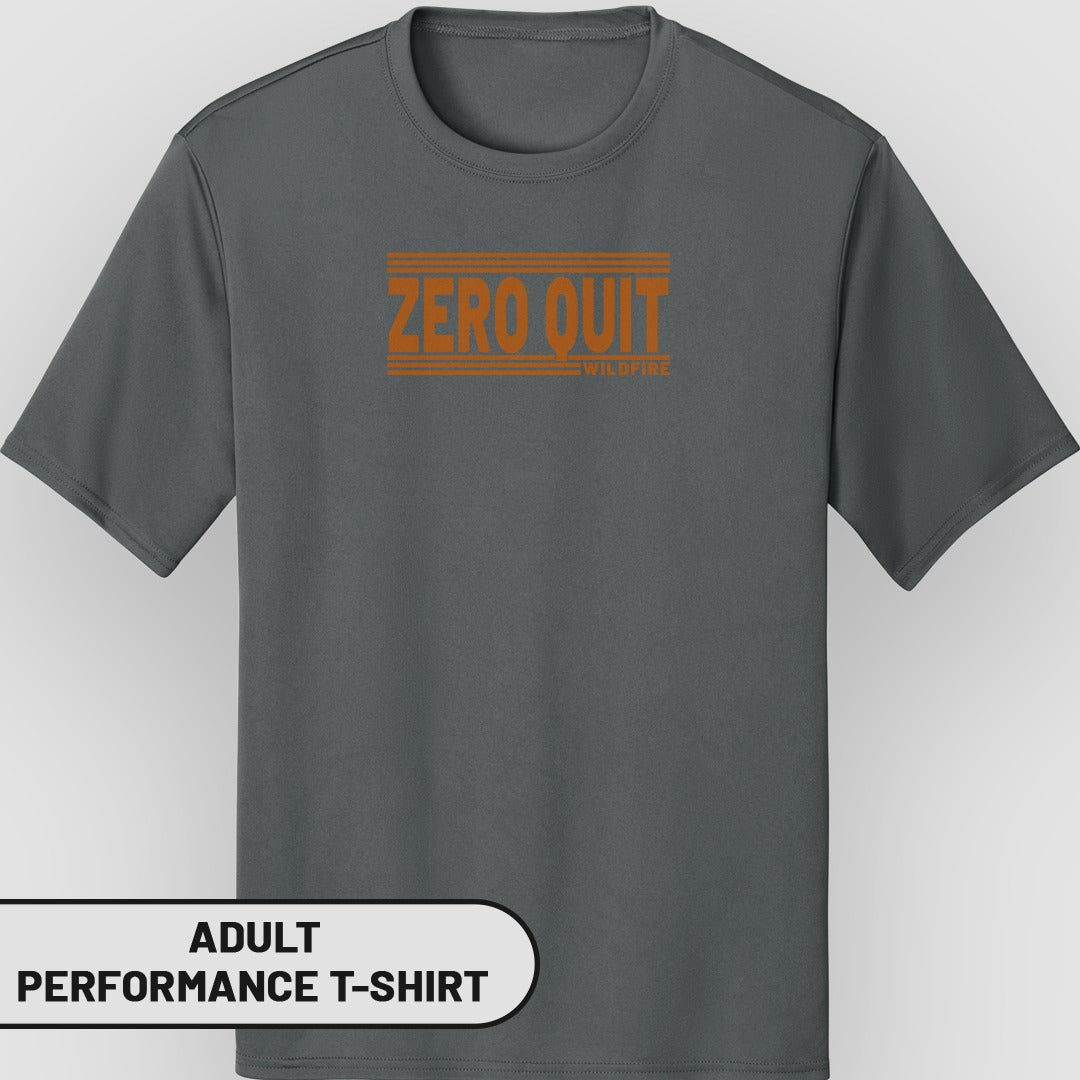 Zero Quit Wildfire Adult Performance T-shirt Product