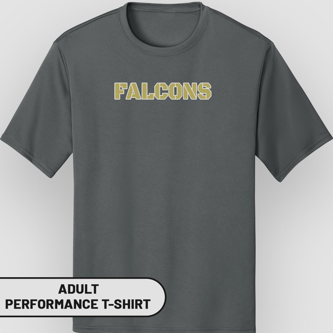 Falcons Logo Adult Performance T-Shirt