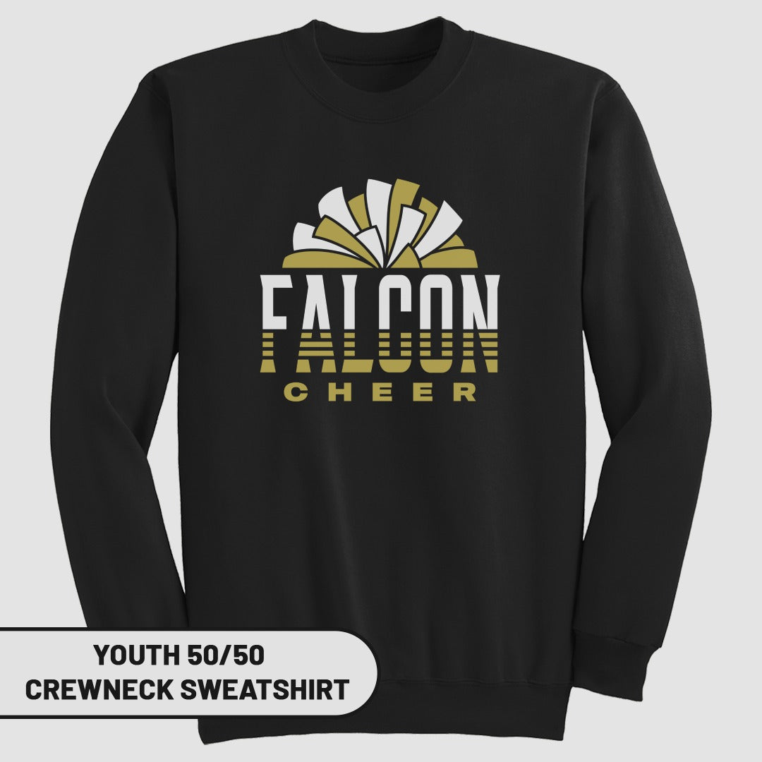 Falcon Cheer Youth 50/50 Crewneck Sweatshirt