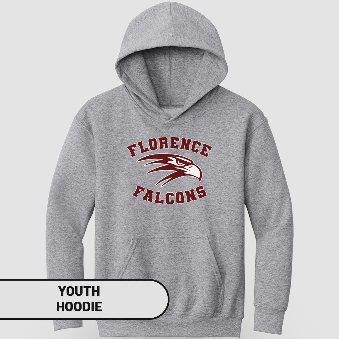 Florence Falcons Logo Youth Hoodie