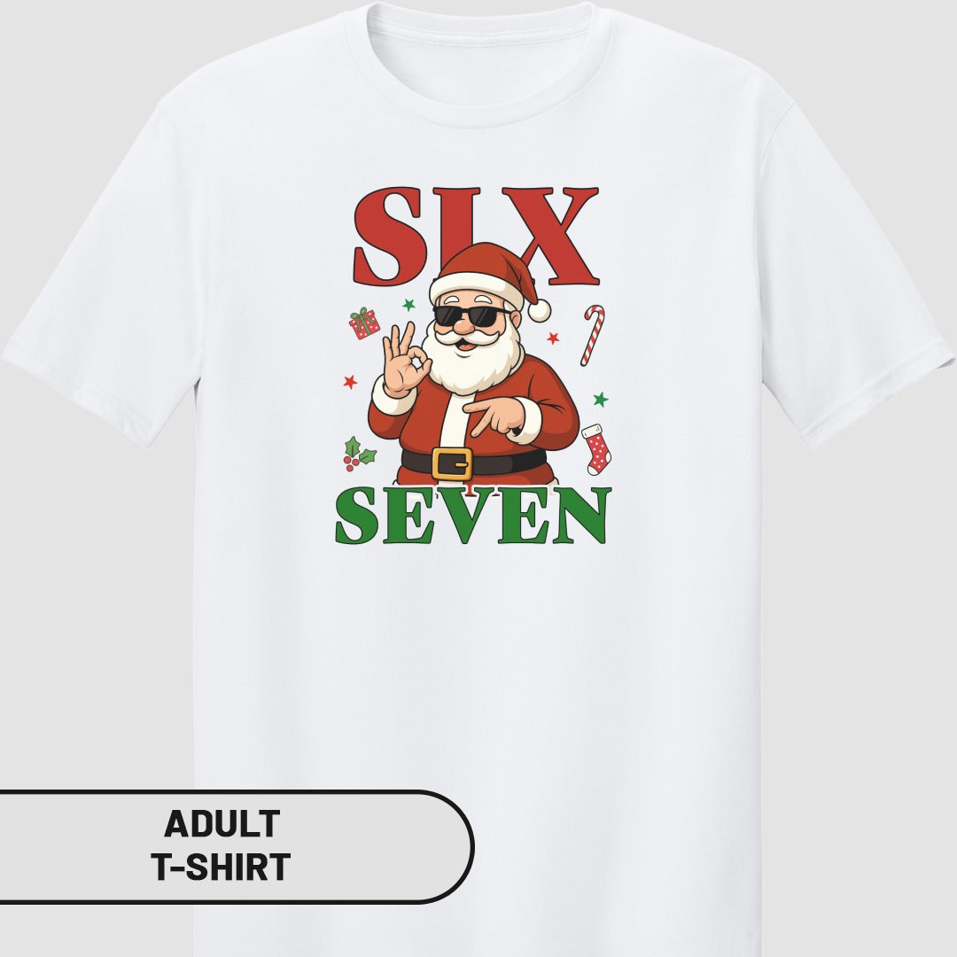 SLX Santa Seven Adult T-Shirt Holiday Graphic Tee
