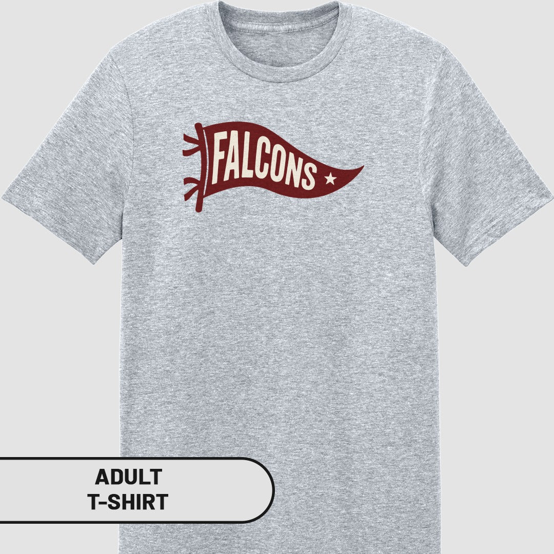 Falcons Design Graphic Adult T-Shirt