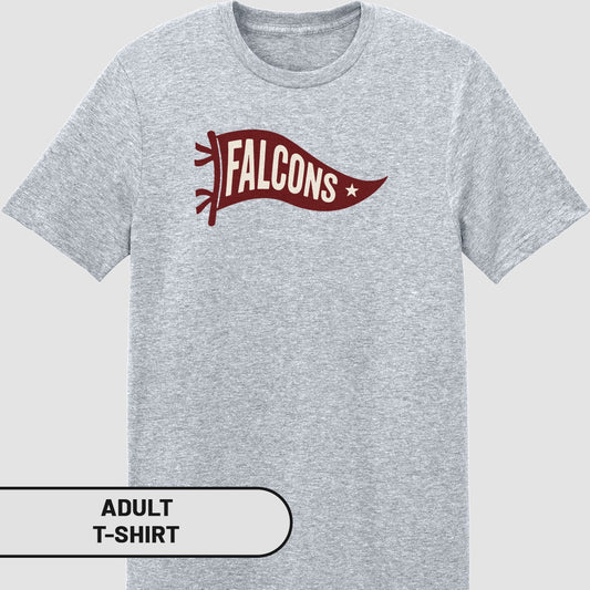 Falcons Design Graphic Adult T-Shirt