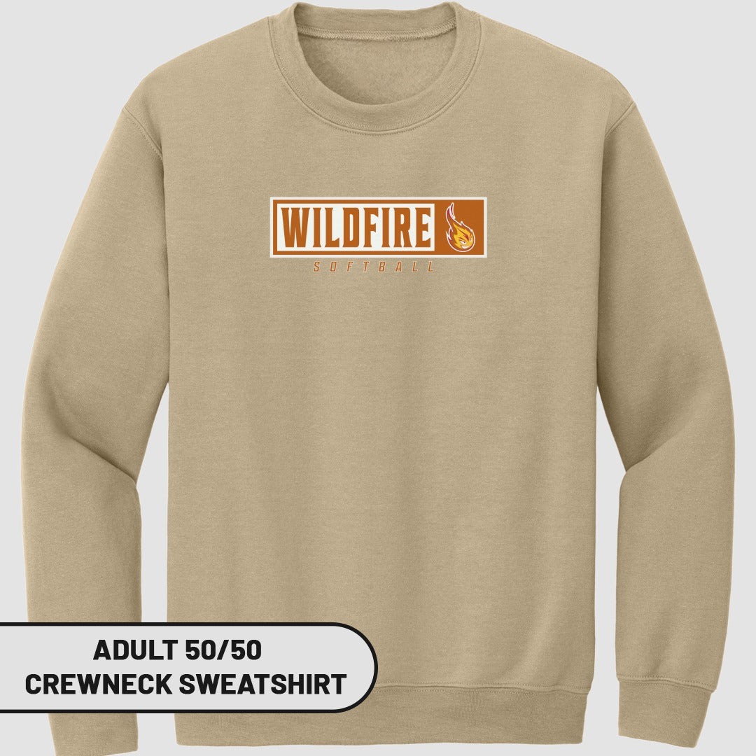 Wildfire Softball Adult Crewneck Sweatshirt