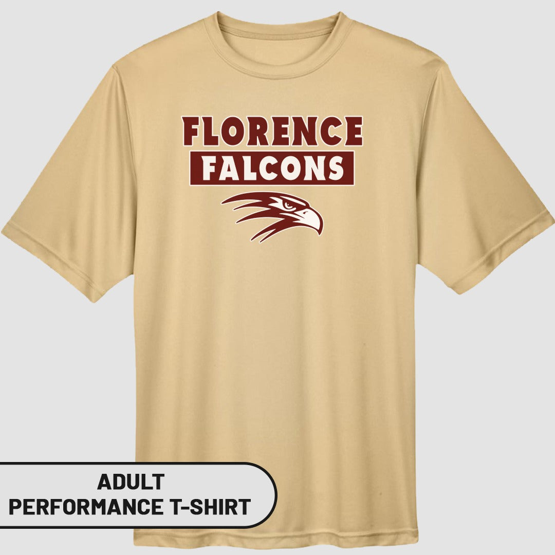 Florence Falcons Adult Performance T-Shirt
