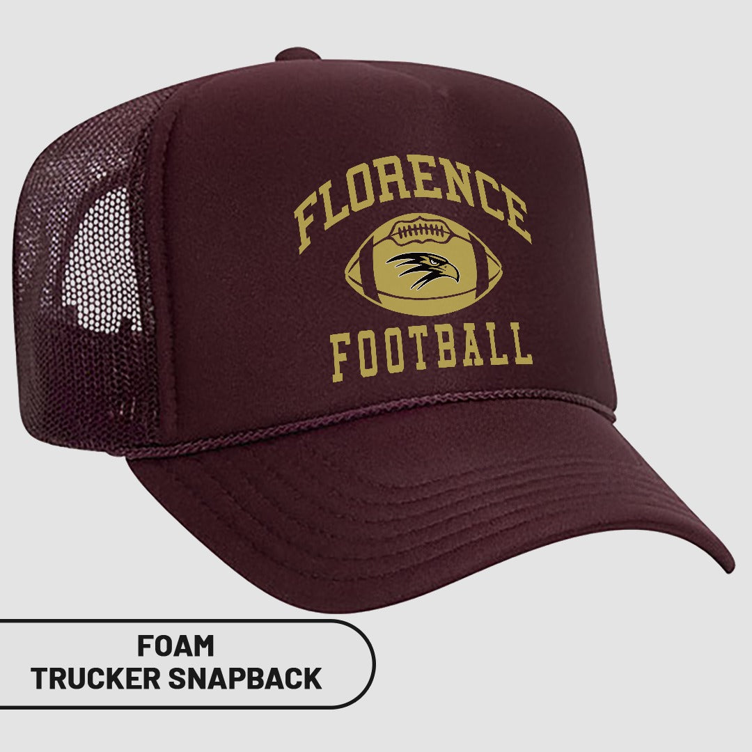 Florence Football Foam Trucker Snapback Hat