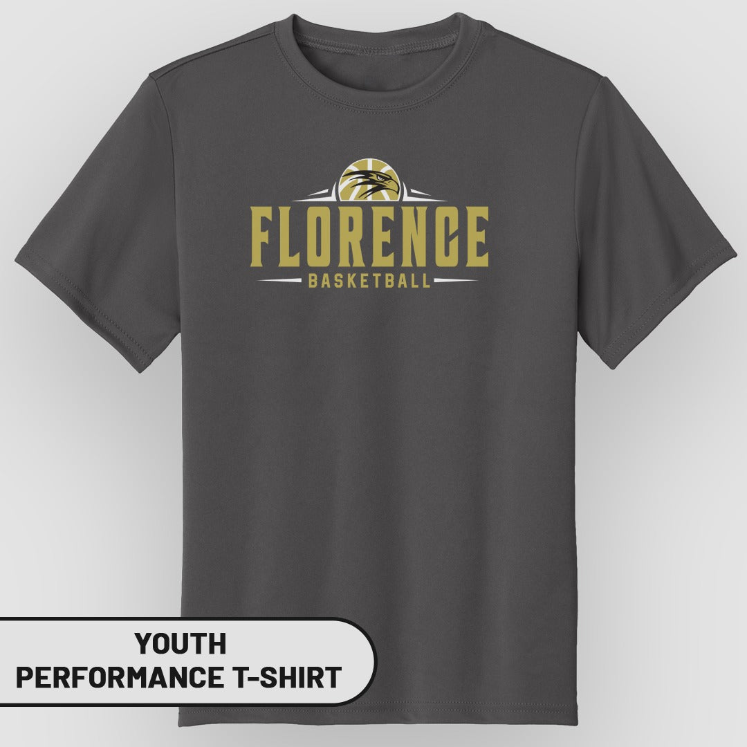 Florence Basketball Youth Performance T-Shirt