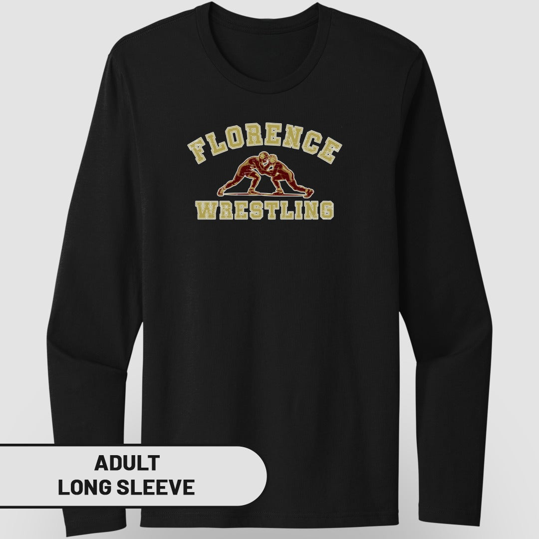 Florence Wrestling Adult Long Sleeve Shirt