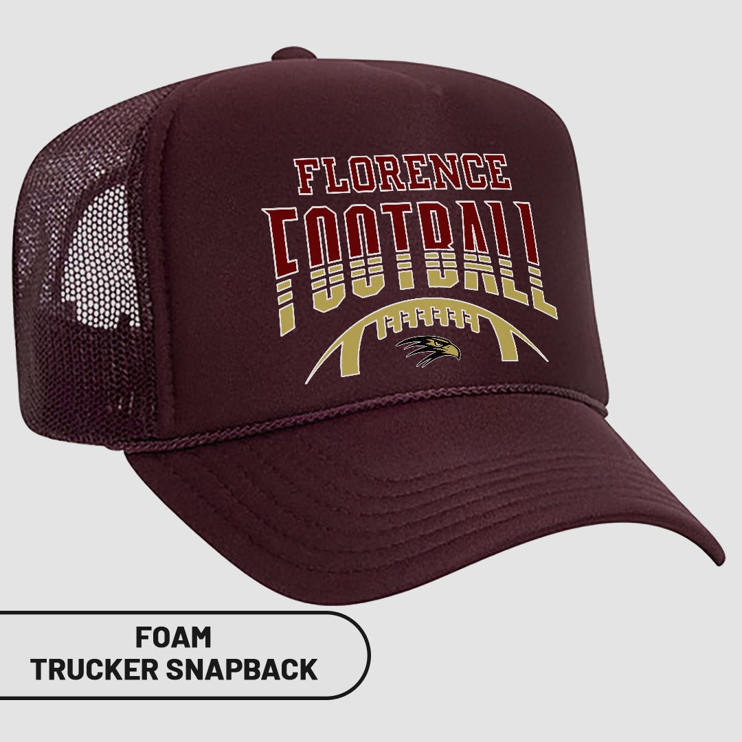 Florence Football Foam Trucker Snapback Cap