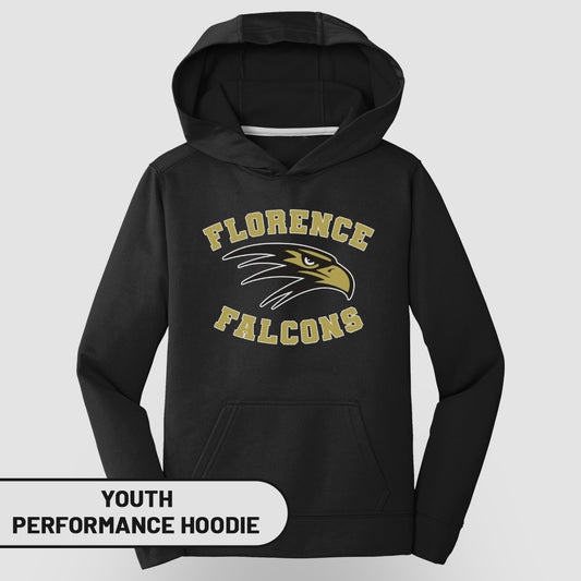 Florence Falcons Youth Performance Hoodie