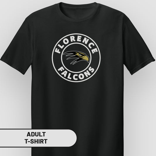 Florence Falcons Graphic Print Adult T-Shirt