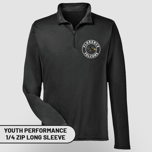 Youth Performance 1/4 Zip Long Sleeve Shirt
