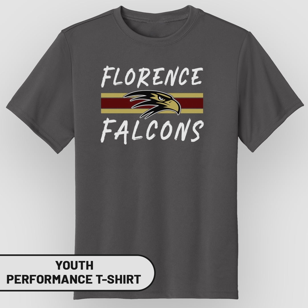 Florence Falcons Youth Performance T-Shirt