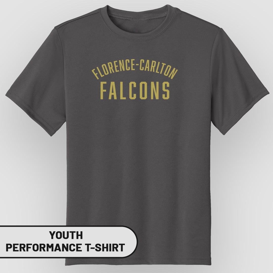 Florence-Carlton Falcons Youth Performance T-Shirt